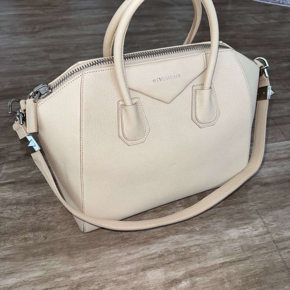Givenchy Antigona Medium Satchel Beige Nude Designer Handbag